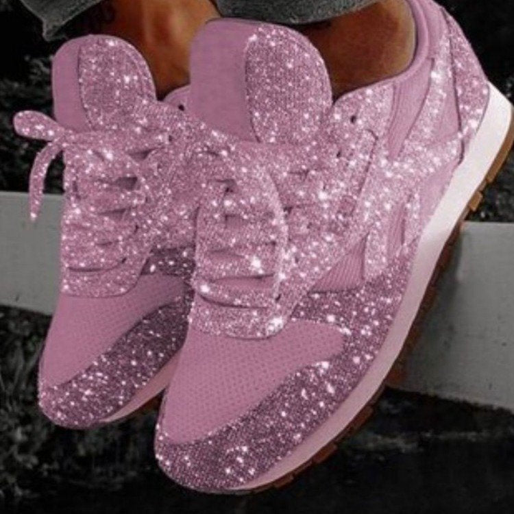 Damen Glitzernde Freizeitsneaker