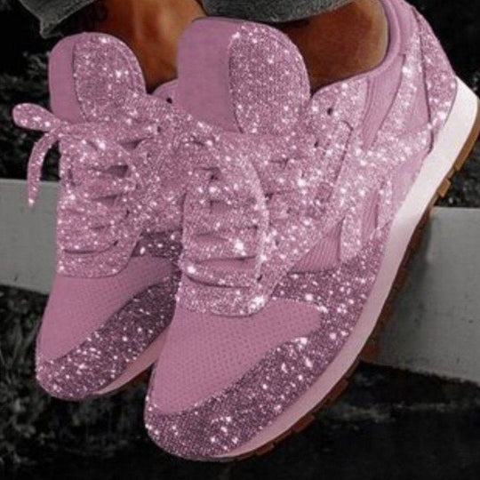 Damen Glitzernde Freizeitsneaker