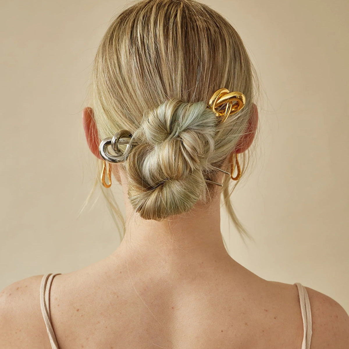 Damen Haarschmuck mit elegantem Knoten-Design aus hypoallergenem Edelstahl Shop Nory