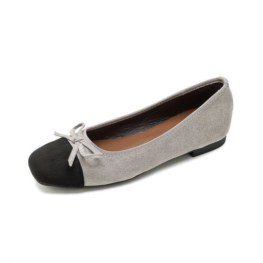 Damen elegante Ballerinas mit modischem Schleifenakzent und hochwertigem Obermaterial