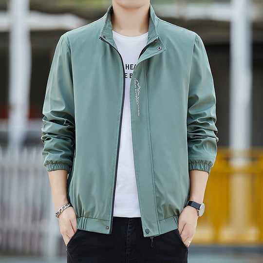 Herren Leichte wasserabweisende Kapuzenjacke im Urban-Minimalstil mit Reißverschluss Shop Nory
