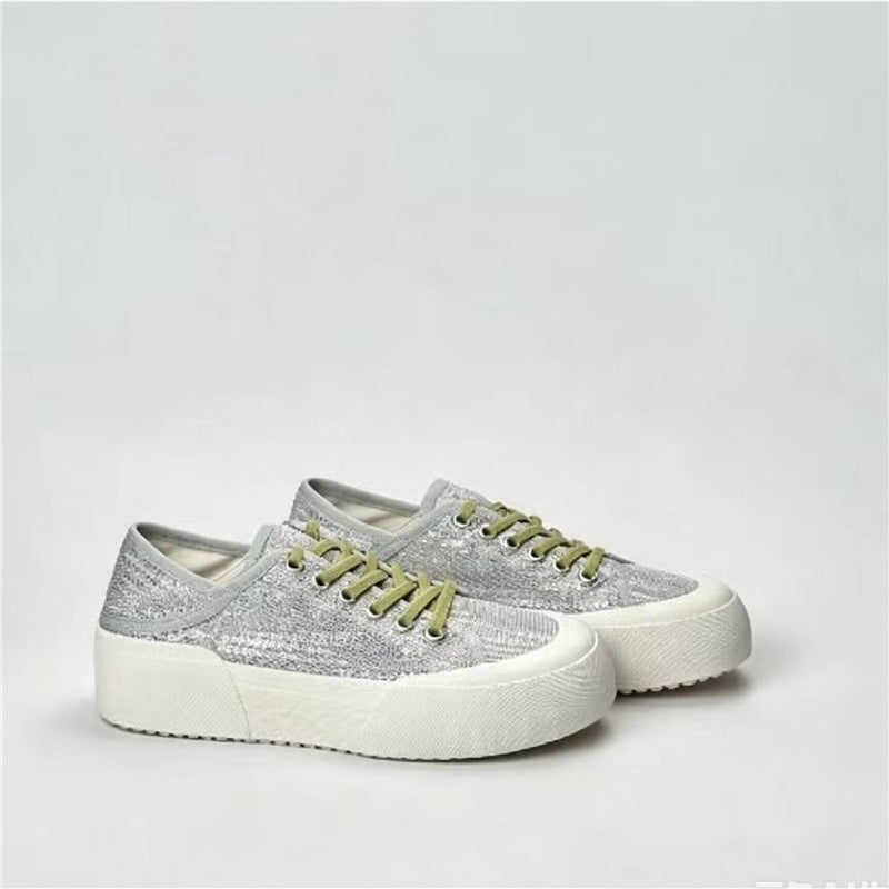 Damen Plateausneaker mit gestricktem Obermaterial und dicker Plattformsohle Shop Nory