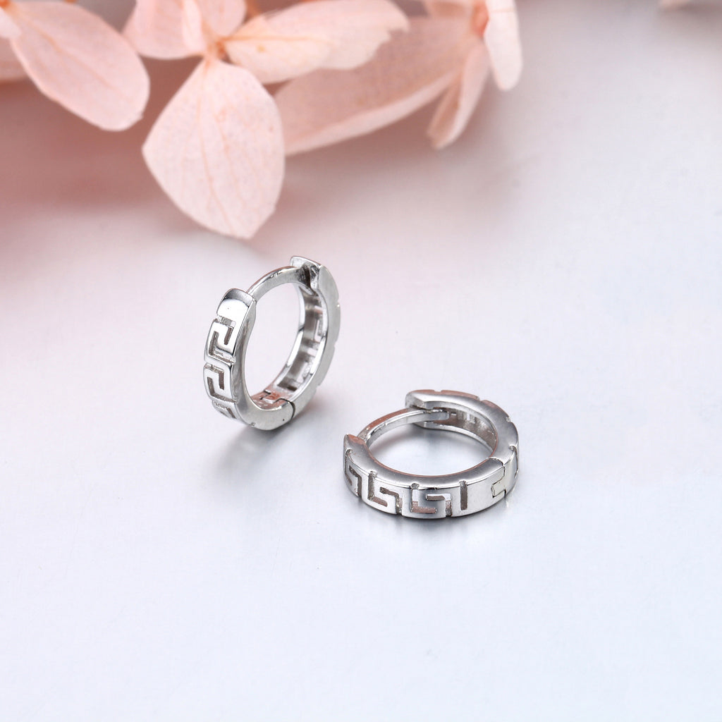 Damen Moderner Edelstahl-Ohrschmuck mit geometrischem Design Shop Nory