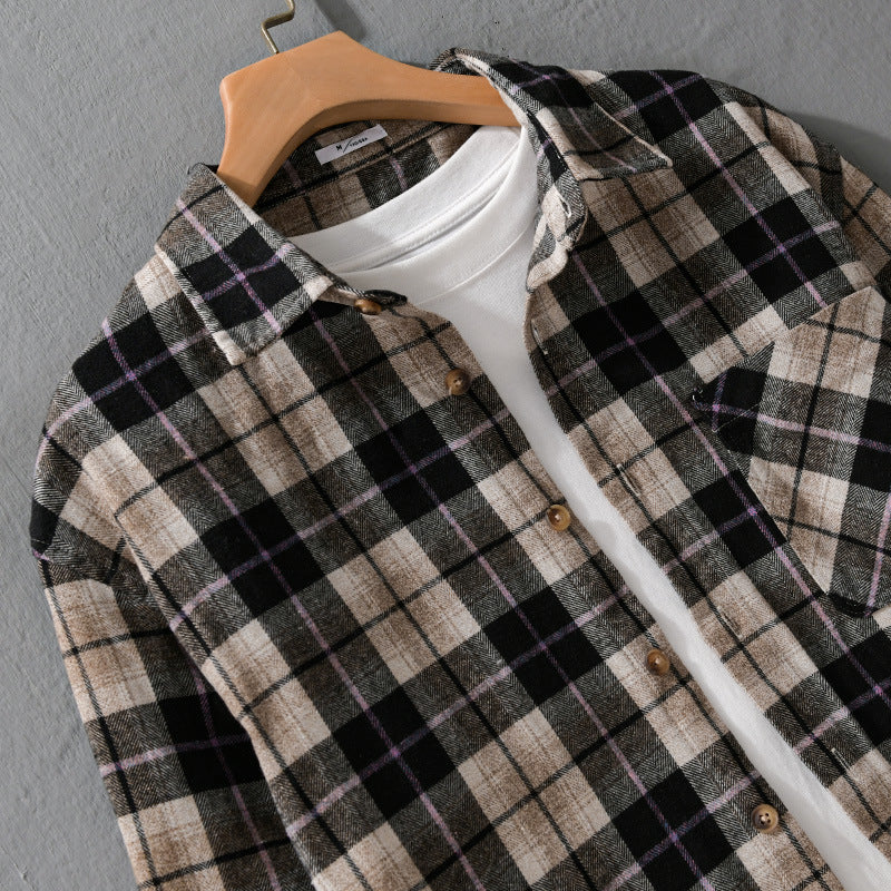Herren Karo‑Flanell Überhemd Shop Nory