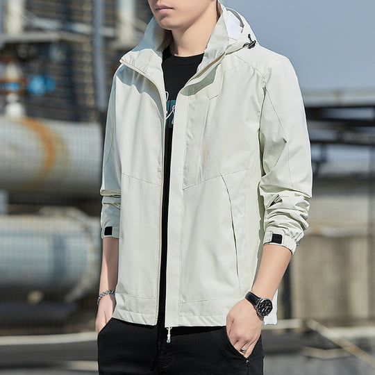 Herren Leichte Kapuzen-Softshelljacke mit winddichter Membran und minimalistischem Urban‑Schnitt Shop Nory