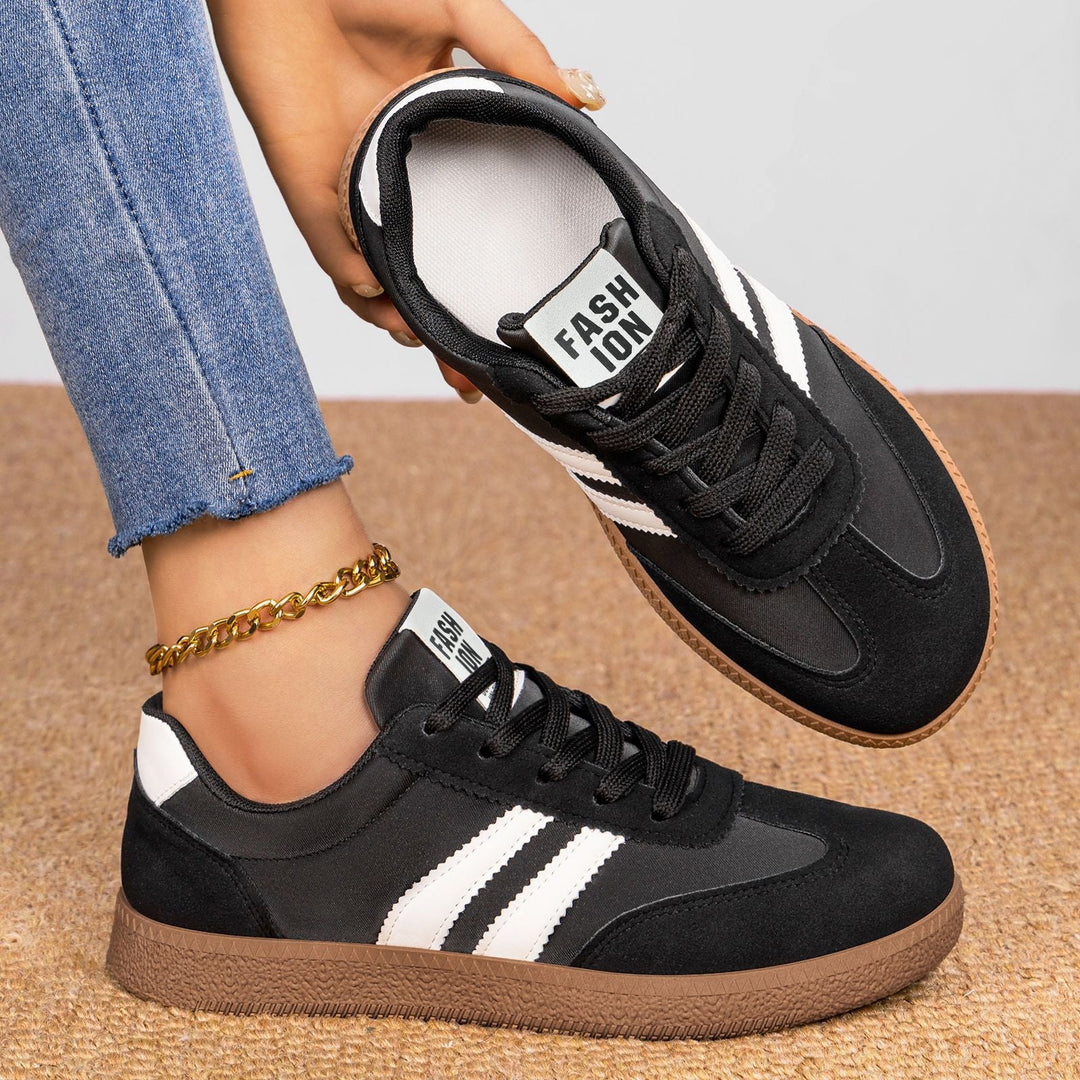 Damen Modische Sneakers mit eleganter Sohle und atmungsaktiver Oberfläche