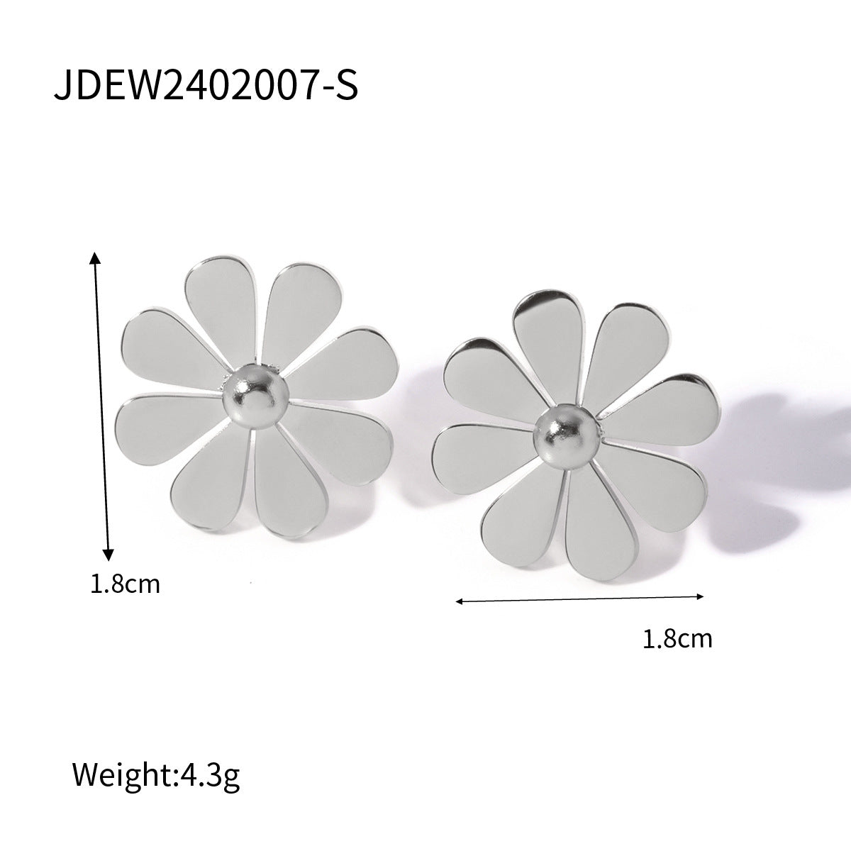 Damen Ohrhänger im floralen Design aus hochwertigem Edelstahl Shop Nory
