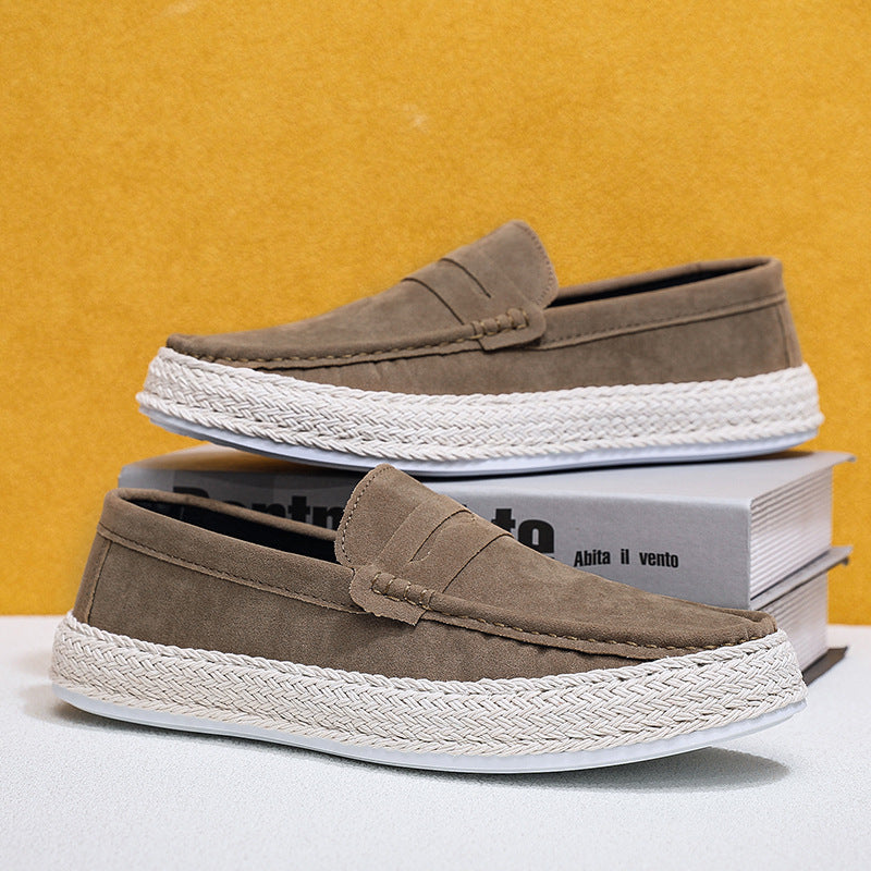 Herren Elegante Mokassins mit Jute-Sohle
