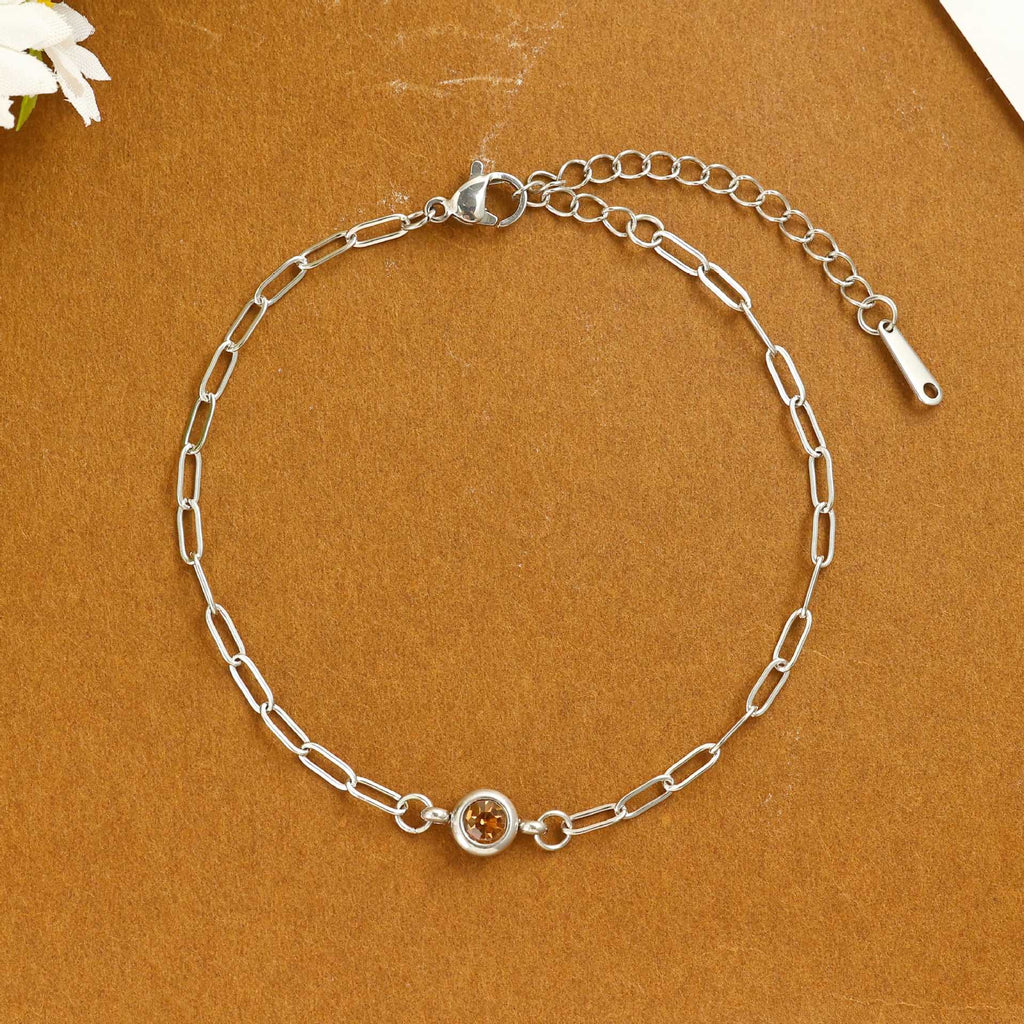 Damen zartes Armband mit funkelndem Kristall Shop Nory
