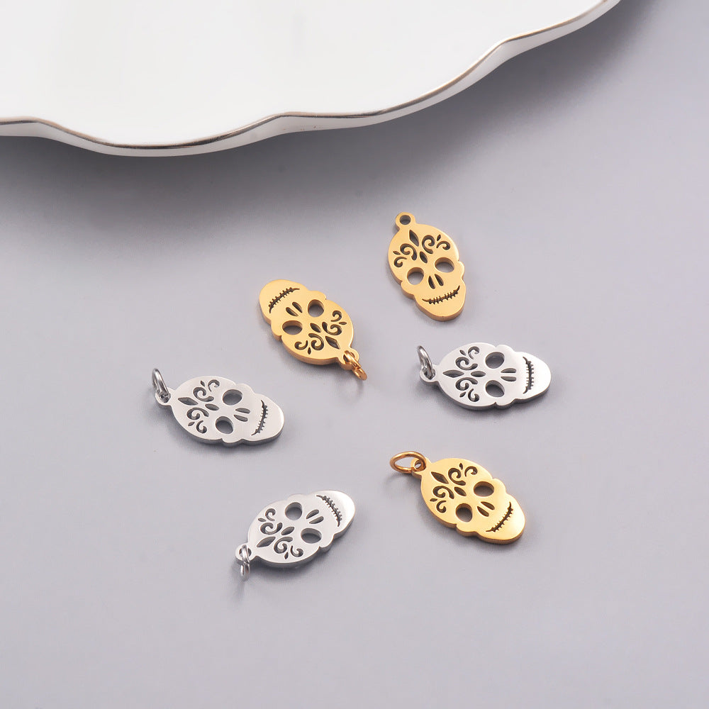 Damen Anhänger mit filigranem Totenkopfdesign Shop Nory