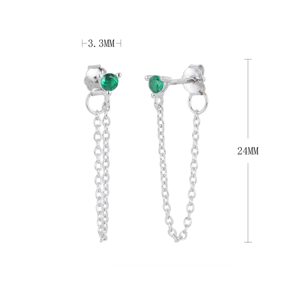Damen Ohrhänger mit elegantem Kettenanhänger Shop Nory