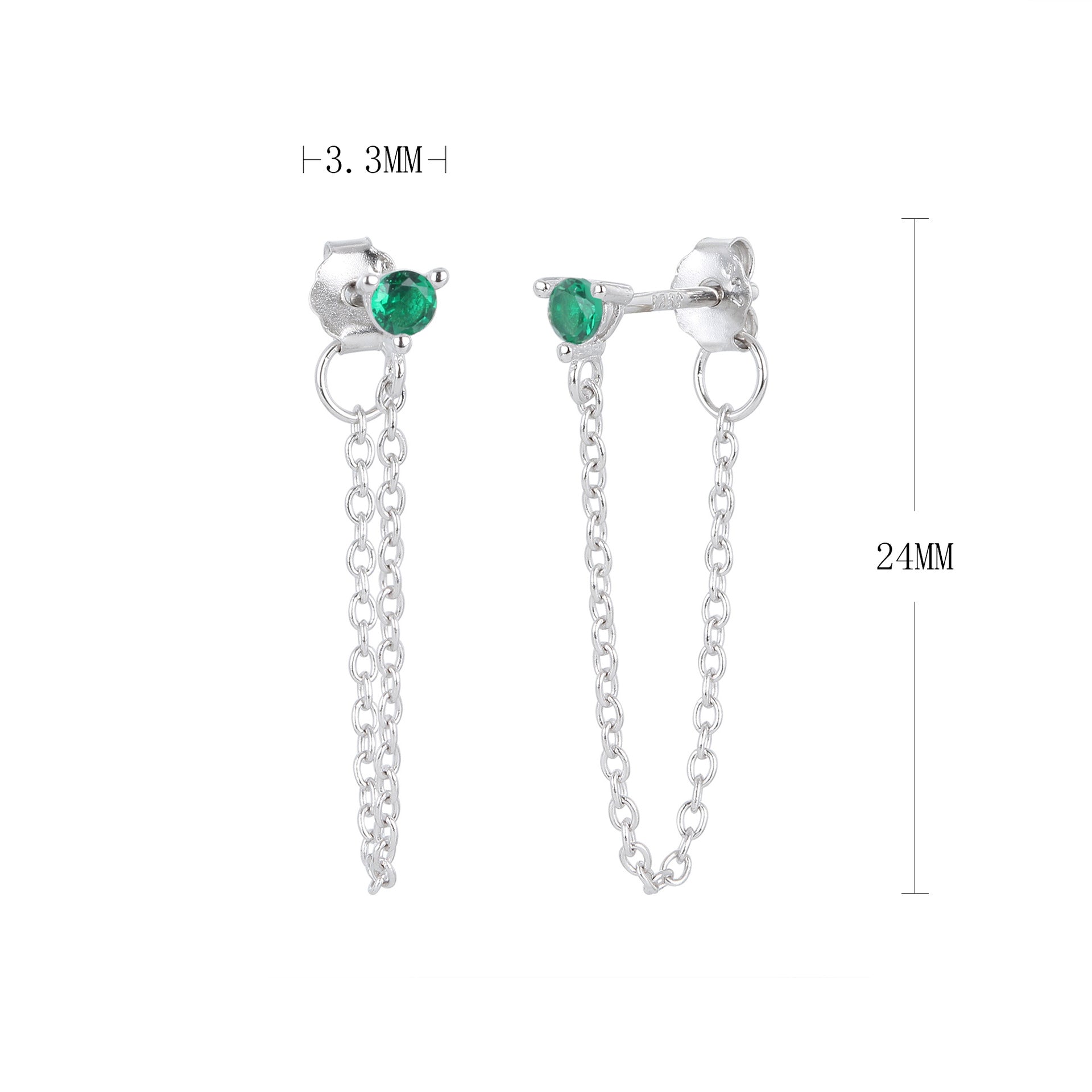 Damen Ohrhänger mit elegantem Kettenanhänger Shop Nory