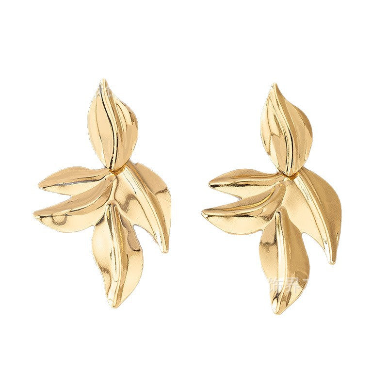 Damen Ohrhänger mit elegantem Blätterdesign Shop Nory