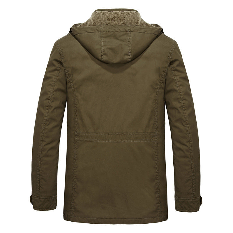Herren Feldparka mit Teddyfutter und verstellbarer Kapuze Shop Nory