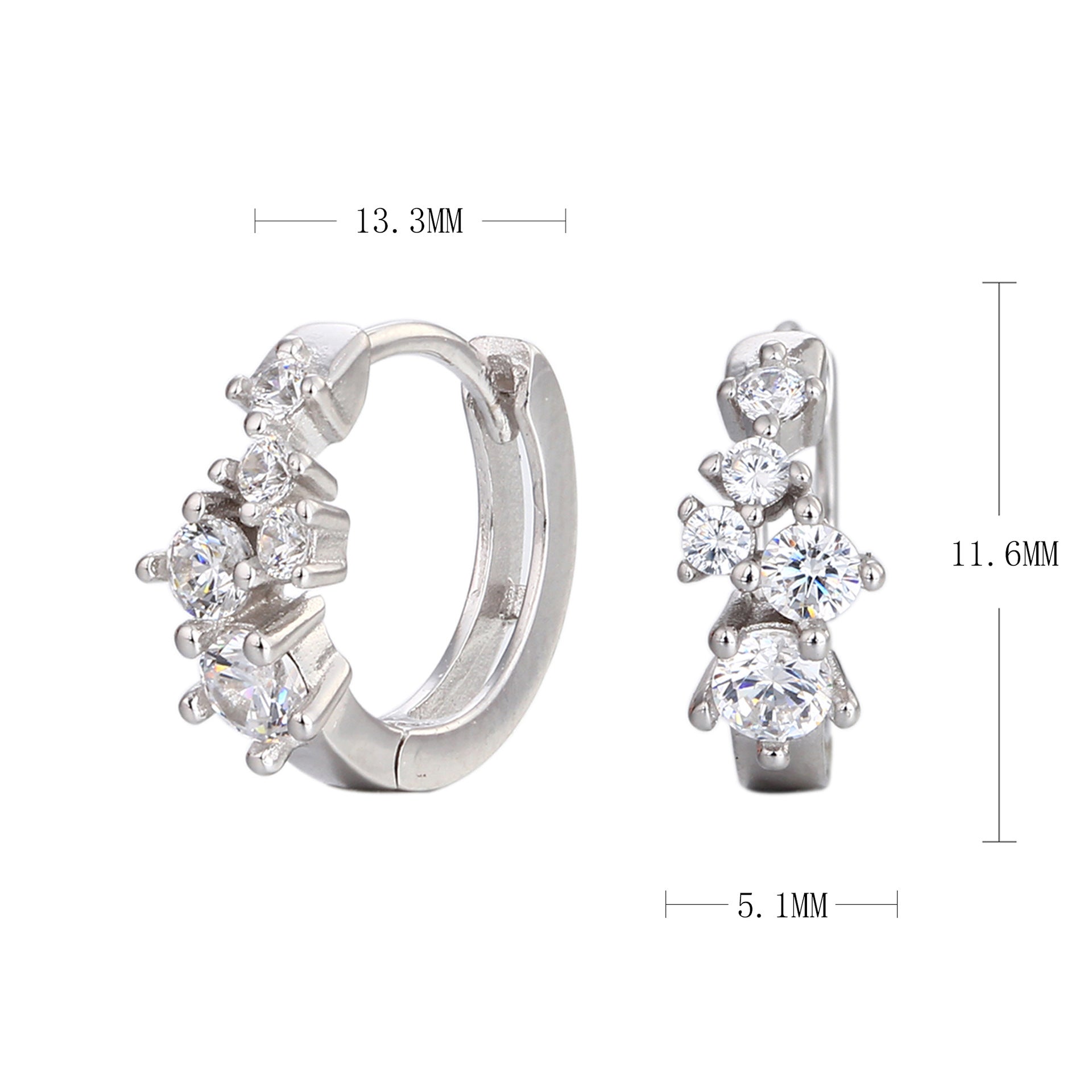 Damen Ohrhänger mit funkelnden Zirkon-Details und elegantem Design Shop Nory