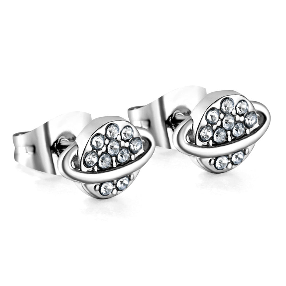 Damen Ohrstecker mit herzförmigem Design und funkelnden Zirkonia Shop Nory
