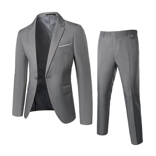 Herren Zweiteiliger Slim-Fit Anzugset mit tailliertem Sakko und schmaler Anzughose Shop Nory