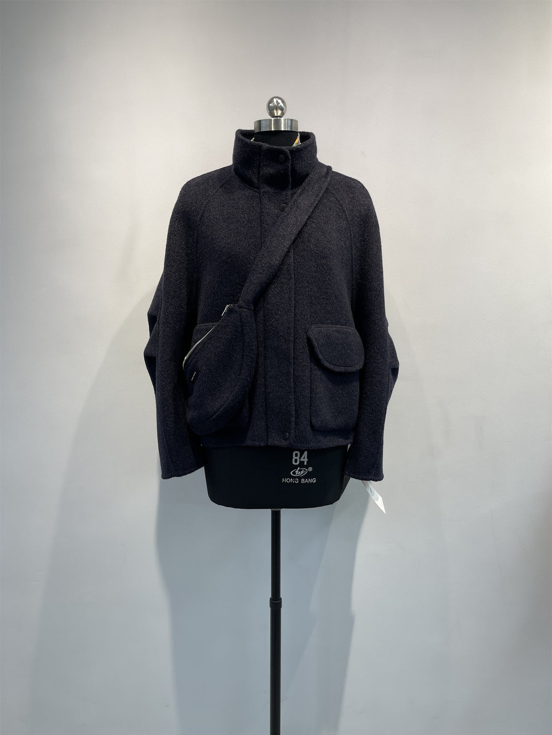 Damen Gemütliche Übergroße Wollmischung Jacke Shop Nory