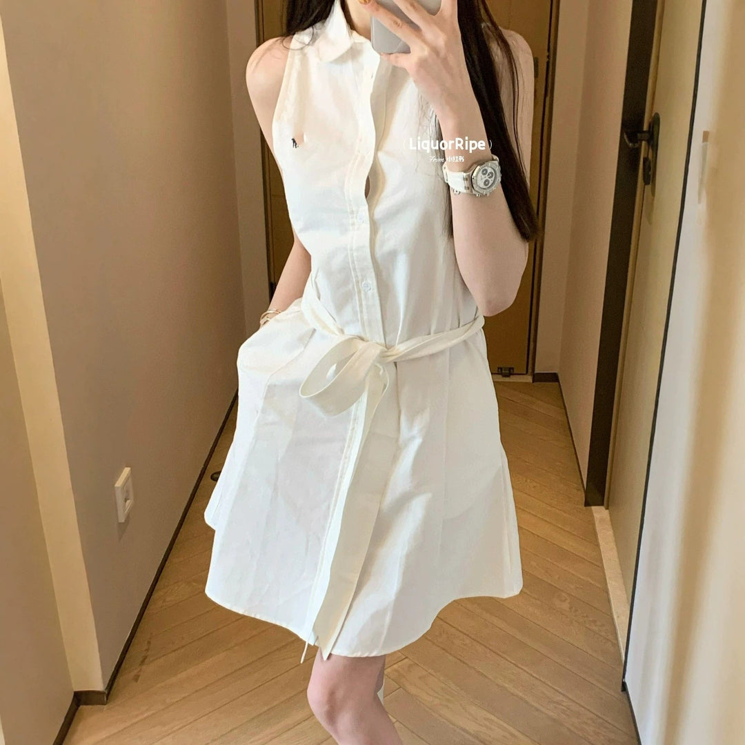 Damen Sommerliches Knoten-Kleid Shop Nory