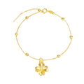 Damen elegantes Armband mit kunstvollem Blütenanhänger und hochwertigen Details Shop Nory