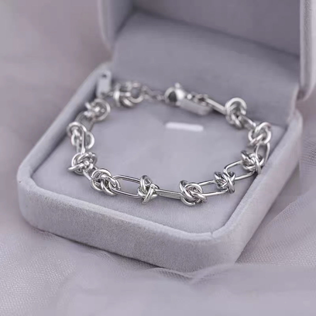 Damen zeitgenössisches Knoten-Link-Armband Shop Nory