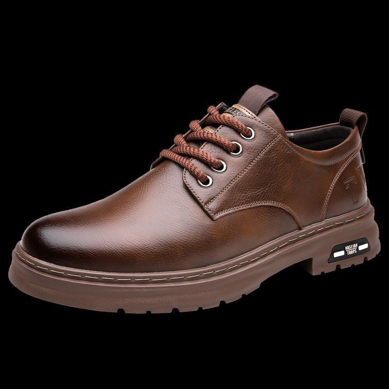 Herren Premium-Lederschnürschuhe mit ergonomischer Fußbett