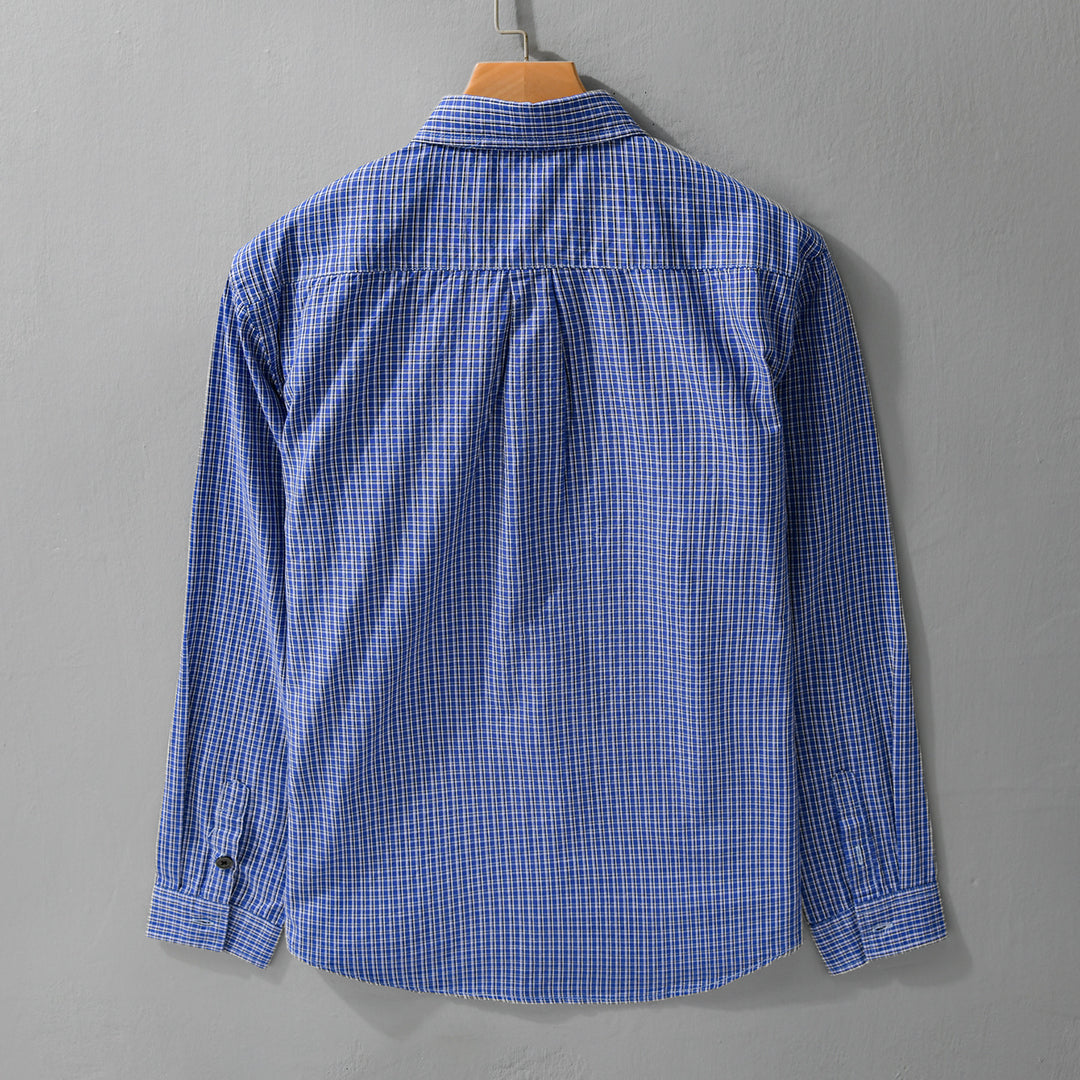 Herren Karo-Layering-Hemd im Overshirt-Stil aus weichem Baumwollpopeline Shop Nory