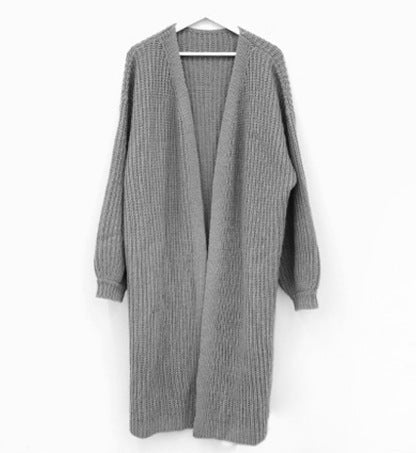 Damen Grobstrick Cardigan mit offenem Schnitt