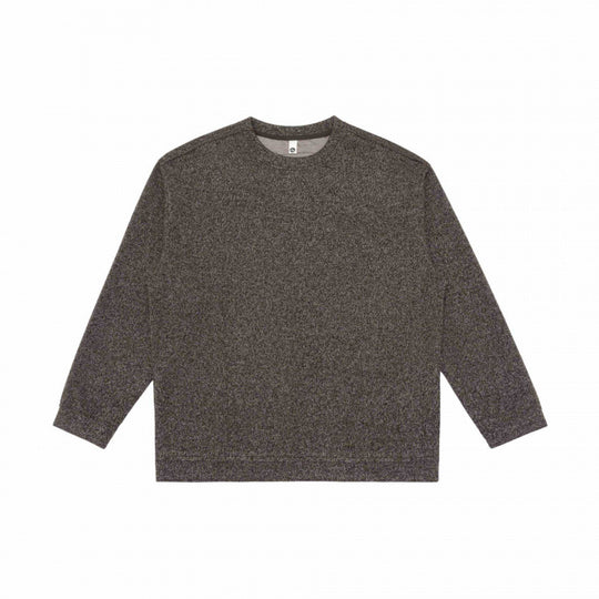 Unisex Oversize melierter Strickpullover im Boxy‑Cut mit Rundhals Shop Nory