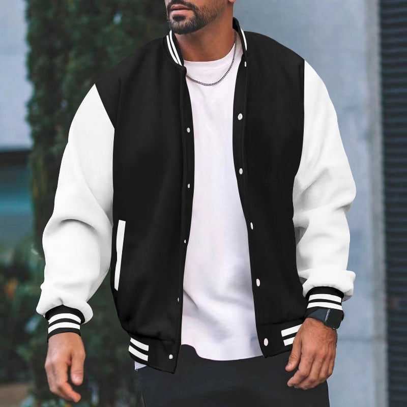 Herren Sportliche Collegejacke