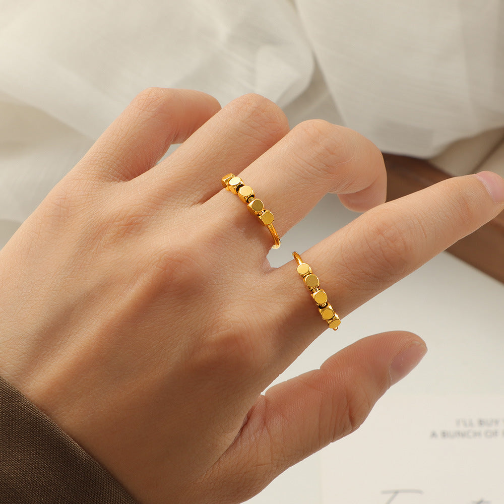 Damen modischer Ring mit strukturiertem Design Shop Nory