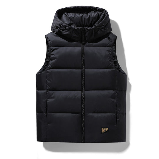 Herren Ärmellose gesteppte Thermoweste mit Kapuze und wasserabweisender Oberfläche Shop Nory