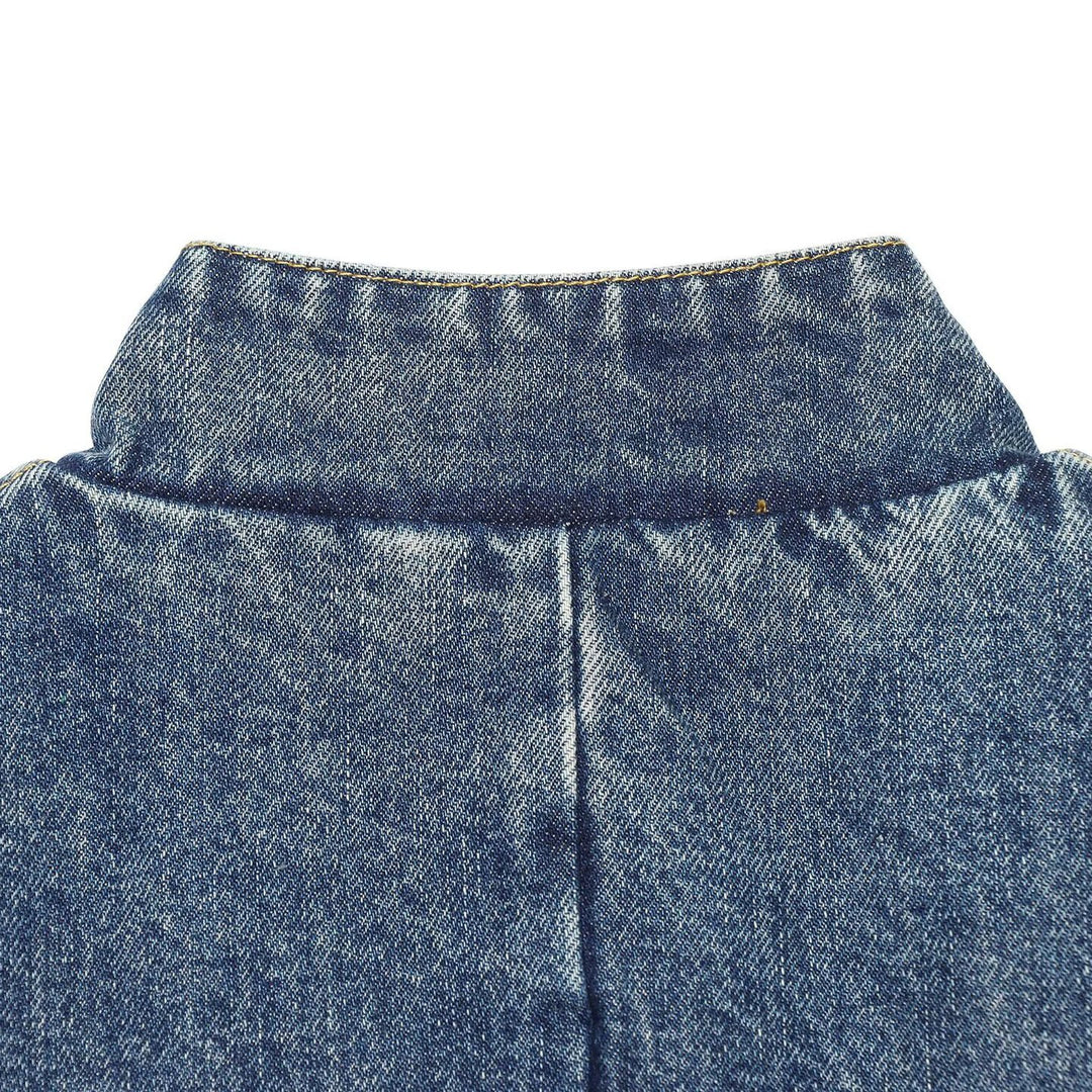 Damen Boxy Cropped Jeansjacke mit Stehkragen und dreiviertel Ärmeln Shop Nory
