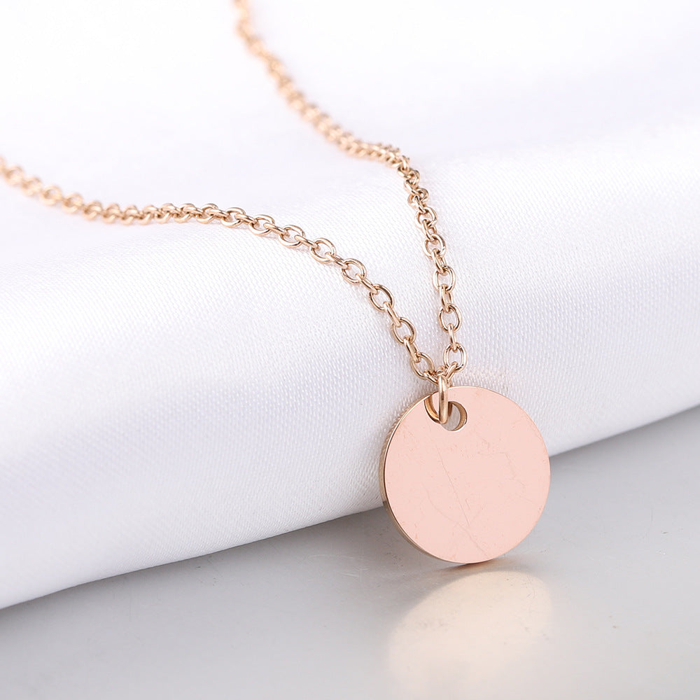 Damen Halskette mit gravierbarem Plättchen aus hochwertigem Edelstahl Shop Nory