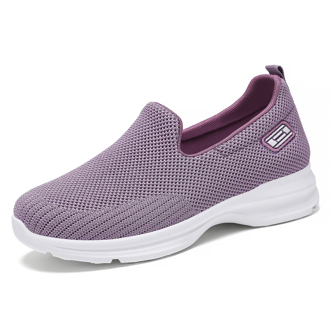 Damen nan nahtloser Strick-Slip-On Walking-Sneaker mit ergonomischer Memory-Fußbett-Einlage Shop Nory