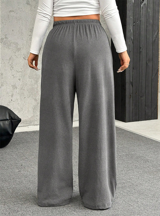 Damen High-Waist weite Beinform Jogginghose Shop Nory