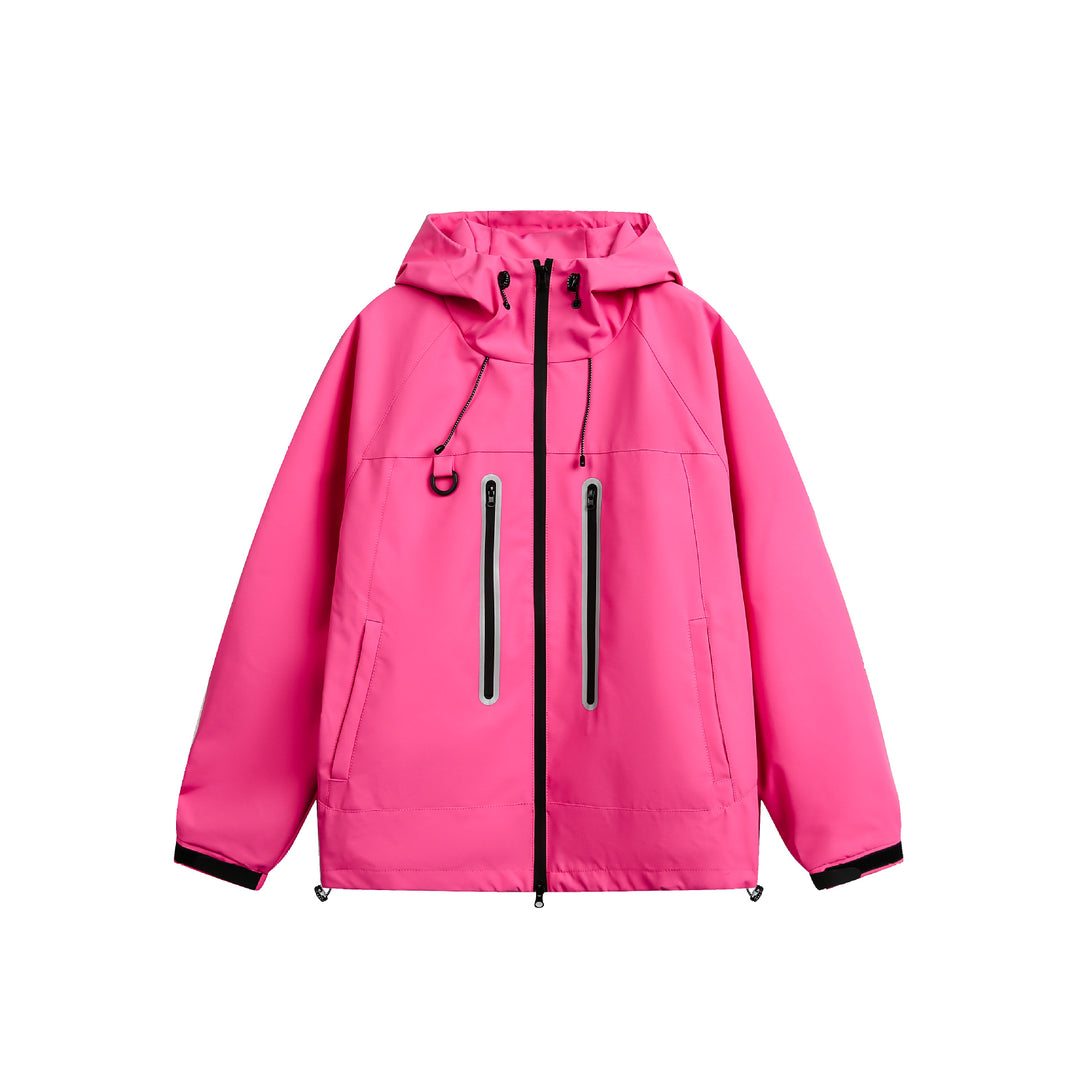 Damen Wasserdichte Parka-Jacke mit Kapuze und versiegelten Reißverschlüssen Shop Nory