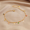 Damen Bunte Charm Link Armband Shop Nory