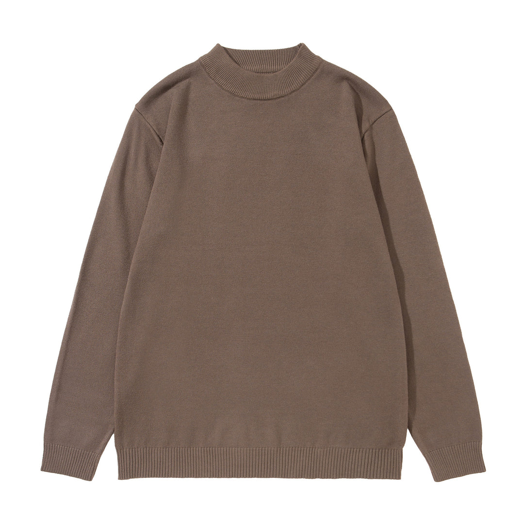 Unisex Minimalistischer Feinstrick-Mockneck mit extra breitem Rippsaum Shop Nory