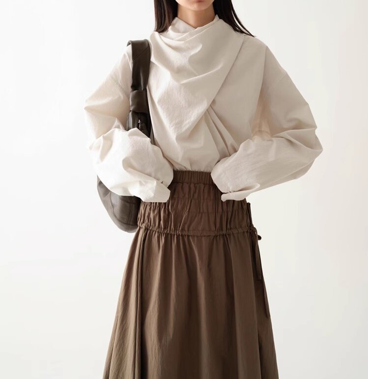 Damen Innovative Oversized Bluse Shop Nory