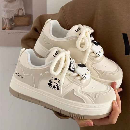 Damen Chunky-Sneaker mit Panda-Motiv, gepolstertem Innenfutter und robuster Profilsohle Shop Nory