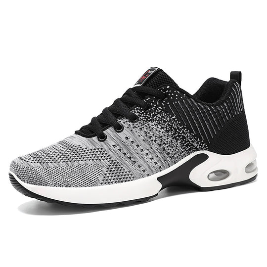 Herren nan leichter Strick-Running-Sneaker mit gepolsterter Fersenstütze und sichtbarer Luftkissen-Zwischensohle Shop Nory