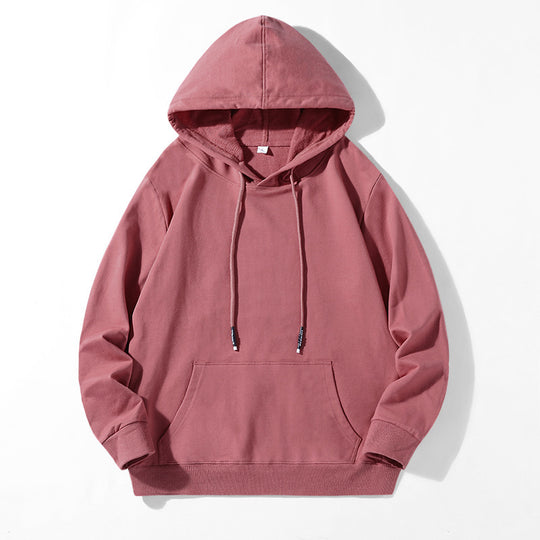 Unisex Locker geschnittener Kapuzenpullover aus Baumwollmix mit Kängurutasche und Kordelzug Shop Nory