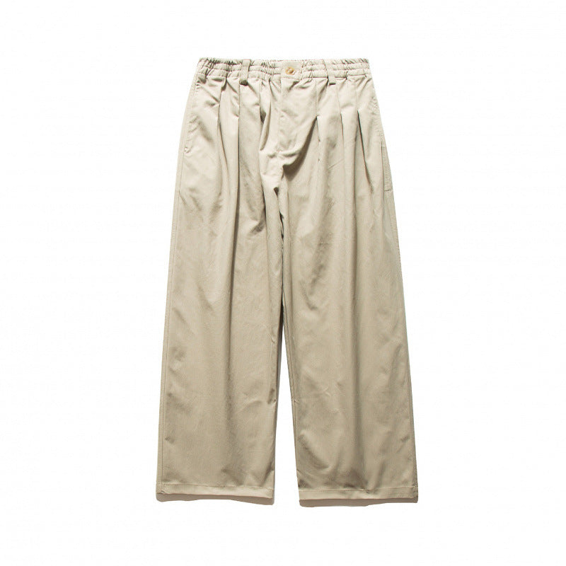 Unisex Weite Plissee-Hose mit elastischem Bund und Bundfalten Shop Nory