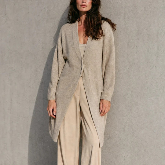 Damen Eleganter Longcardigan aus weichem Strick Shop Nory