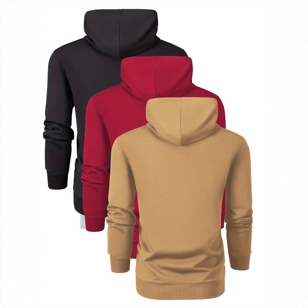 Unisex schlichter Kapuzenpullover mit Kängurutasche, gerippten Bündchen und relaxed Fit Shop Nory