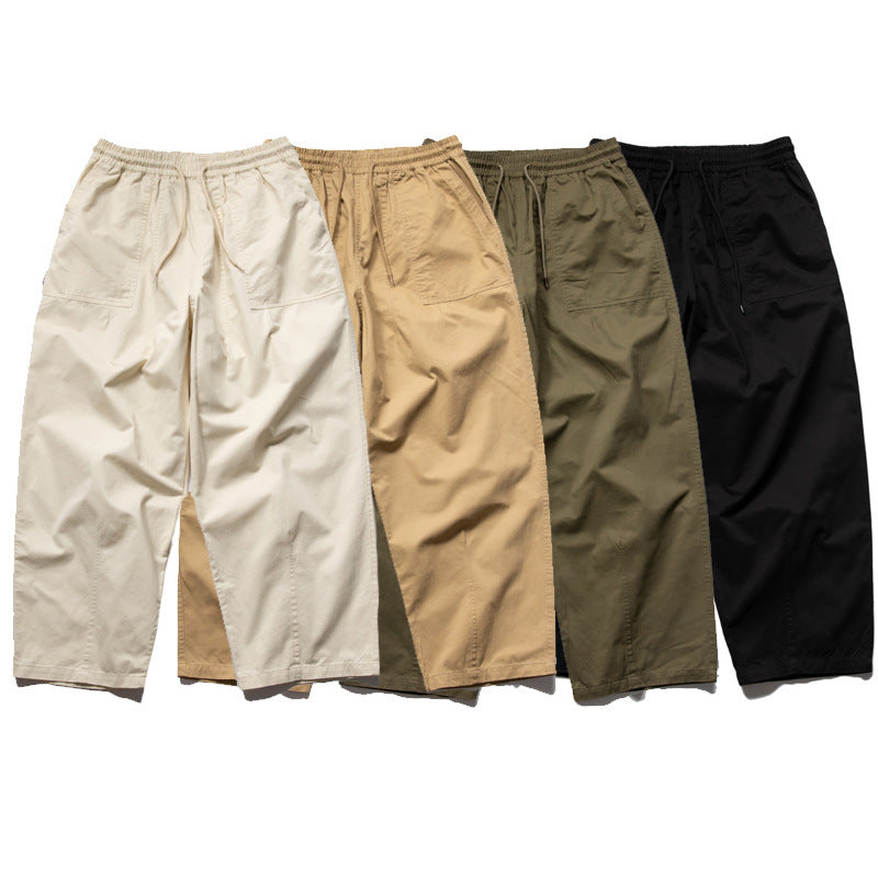 Herren Weite Relaxed-Cargo-Hose mit elastischem Tunnelzugbund und aufgesetzten Beuteltaschen Shop Nory