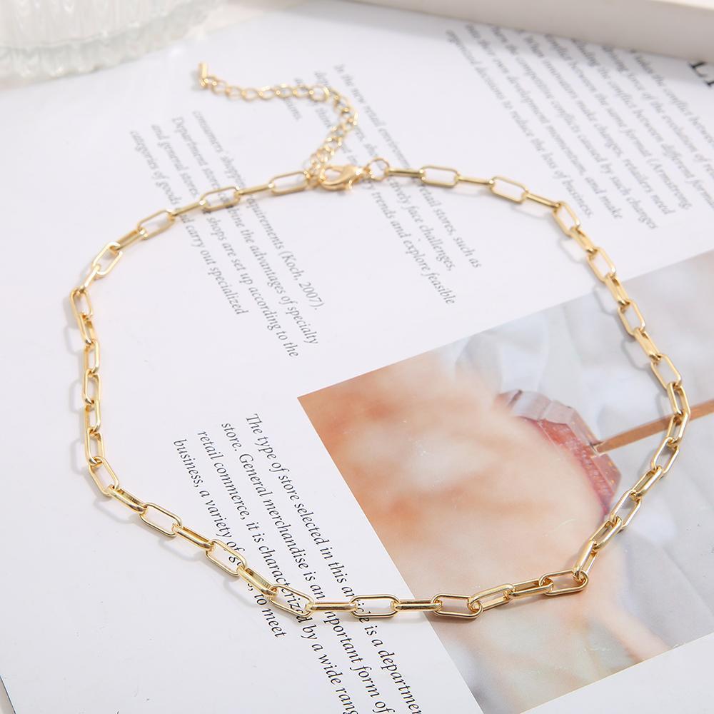 Damen Halskette mit modernen Gliederdesigns und eleganter Ausstrahlung Shop Nory