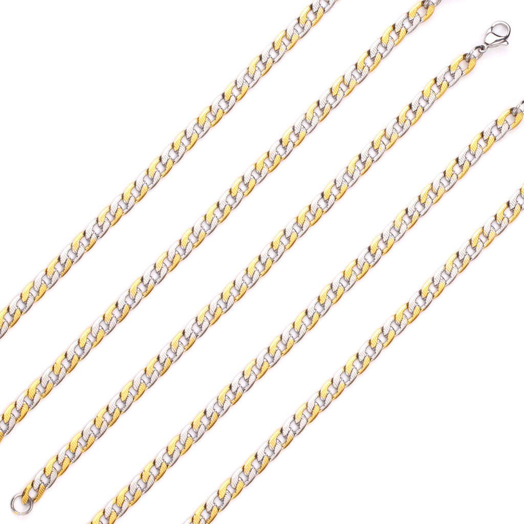 Damen edles Edelstahlarmband mit klassischem Kettenmuster Shop Nory