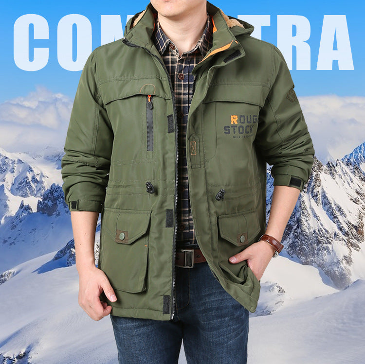 Herren Multifunktionale Outdoorjacke mit mehreren Taschen Shop Nory